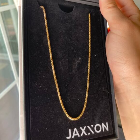 Jaxxon Men's Box Chain 2mm - 14k Gold-Bonded - Picture 2 of 3